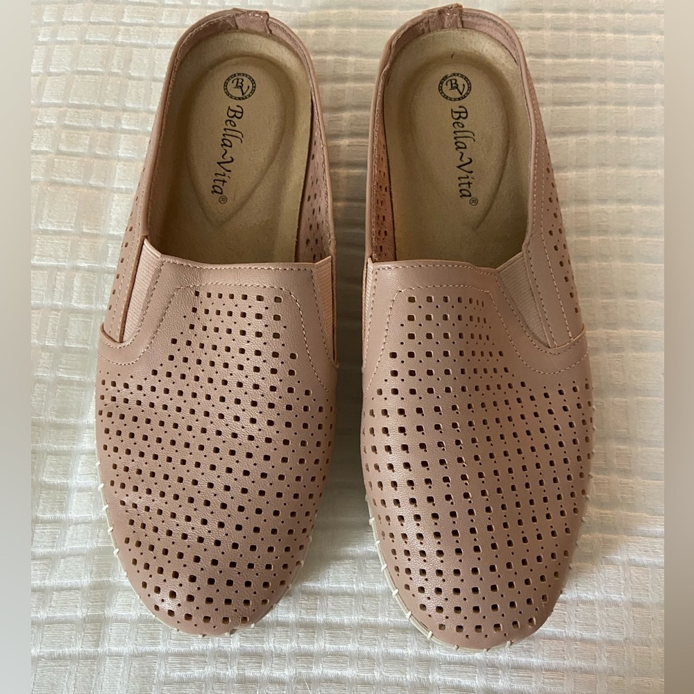 Bella Vita Slide-On Leather Shoes